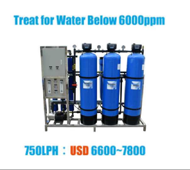 500LPH de commerciële RO-PLC van de Waterfilter Machine van de Waterreiniging