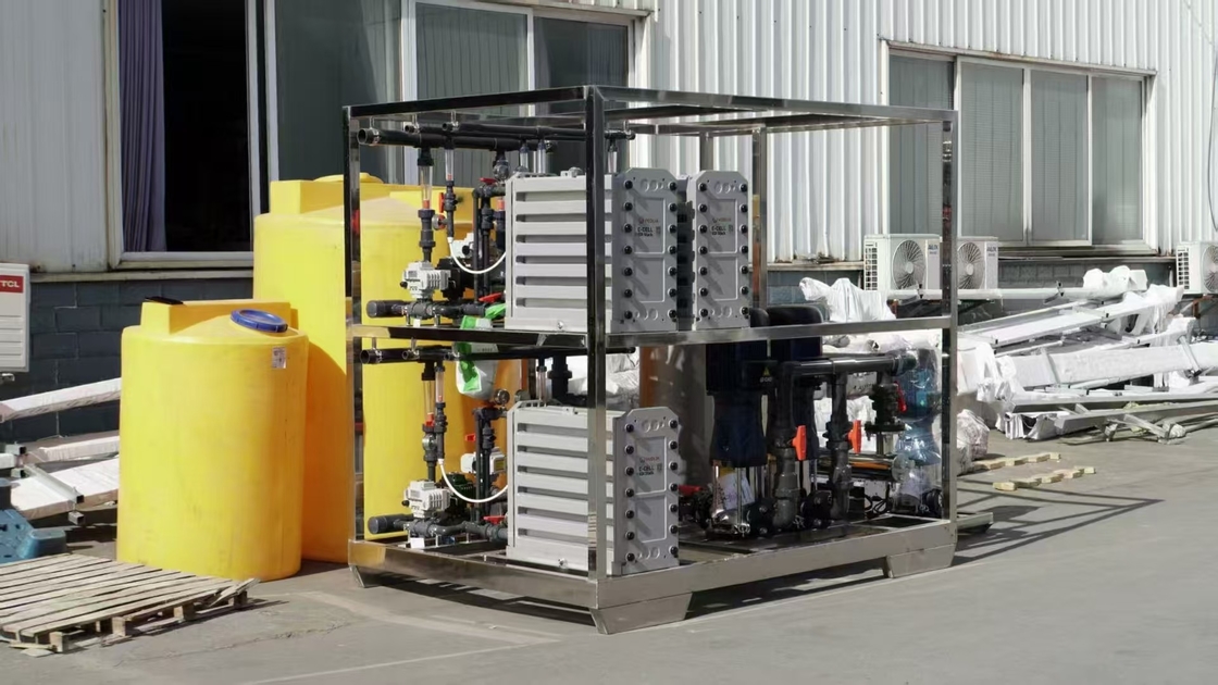 15 T per uur EDI ultra zuiver water systeem industrieel gebruik met 2-stap RO systeem