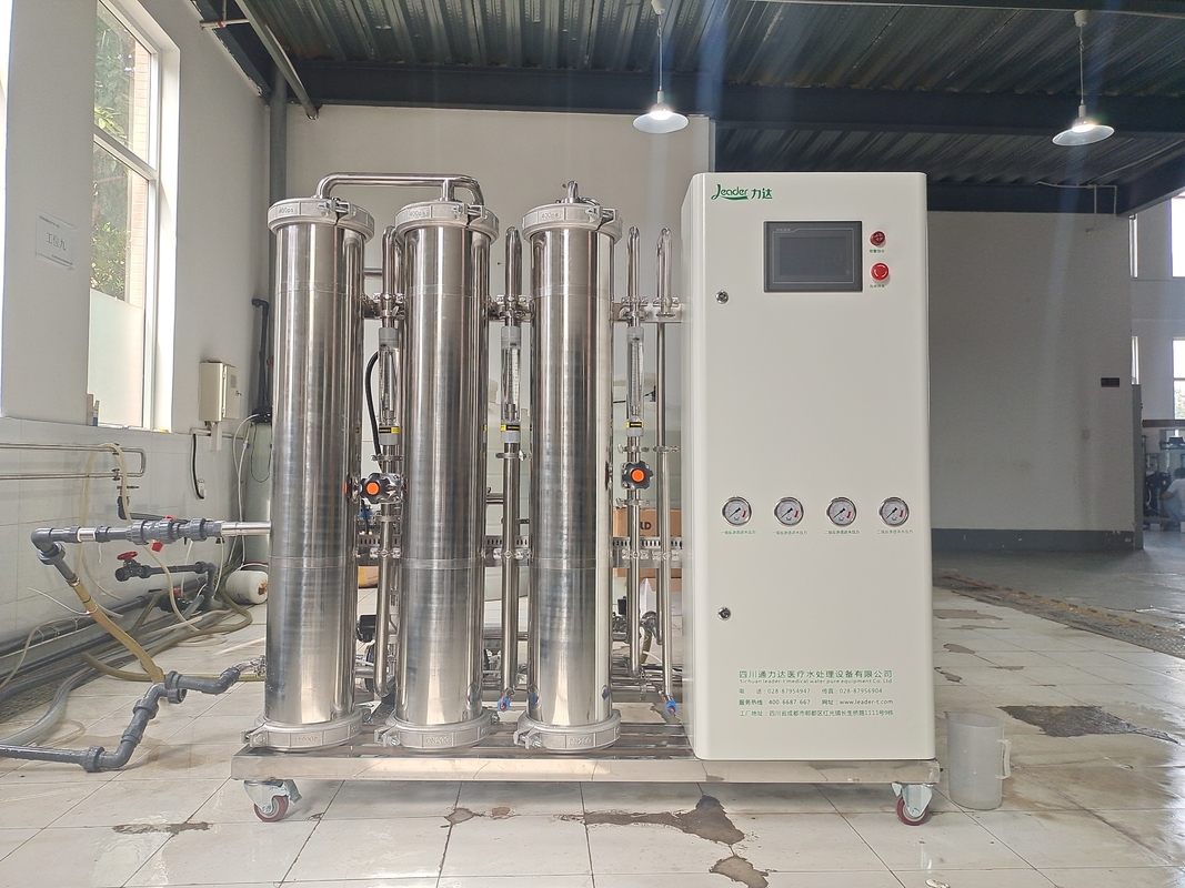 1200LPH het dubbele Systeem van de Stadium Omgekeerde Osmose voor Ontzilting